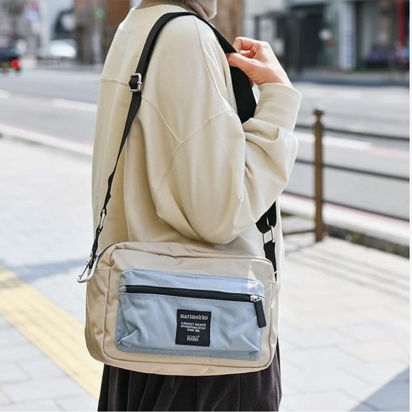 Marimekko Handbags - NWOT Marimekko My Things Crossbody Bag - Fog Blue/Sand